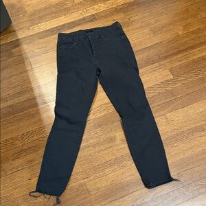 MOTHER Black Ankle Jeans